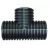 ADS Tee, Plain-End HDPE Dual Wall Fabricated N-12, Black 15" | DFE1565AN