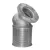 4" Companion Flanged Aluminum 45 Degrees Foot Valve | SURSFV4CF