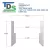 4-1/2" x 4" x 5.2" Steel Dark Gray Weld On Drive Shoe | WMAM5001650TUFF