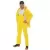 Small PVC with Polyester Fabric Lining Yellow Men Zipper Closure Lined 3-Piece Rainsuit | CSTRS40S