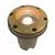 49.2 W 2700K/3900K/4500K/5200K Integrated LED Natural Brass 334 Lumens FC Series Zoning In-Grade Well Light | FXLFC6LEDRGBS