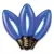 0.8 W E17 C9 LED Smooth Transparent Blue Lamp Filament Bulb | HBLBU25FLDSC9TBL