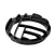 6" x 1.75" Black For 16190/15767-15769/15728/15747-15748/15729/15757-15758/Design Pro LED Well Light Series Rock Guard | KIC15787BK