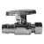 1/2" x 3/8" Expansion PEX x Compression Lead-Free Brass Straight Quarter Turn Supply Stop | MCD72080EXP