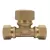 1-1/4" Type T CTS Compression Lead-Free Brass Tee | MCD74760T114