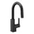 3/8" Compression 2-1/4" x 14-5/8" Metal Matte Black 1-Handle High Arc Pulldown Bar Faucet | MONS62308BL