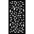 24" x 48" x 1/4" Hardwood Black 80% Blockout BLOOM Decorative Fence Panel | OUTUSADLT1BL