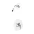 6-3/4" Metal Polished Chrome 1-Handle Shower Trim | PPFR890600