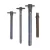 5/8" Plated Steel Universal For Travis 5 or 6" Valves Valve Stub Stem | TRVTRSTEM9