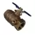 1" FPT 150 psi WSP 600 psi WOG Lead-Free Brass BBVB-T Series Backflow with Test Port Ball Valve | AQLBBVB100T