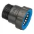 1" Push x MPT Black/Blue ABS Adapter | BLK37678