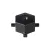 4.19" x 3.88" x 1.81" Black on Aluminum For Landscape Lighting Large Tree-Mount Junction Box | WAC5000TCLBK