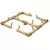 13" x 13" x 3" 120000 Btu Brass Original Liquid Propane Burner System | WARCFB120LP