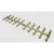 44.25" x 11.5" x 3" 400000 Btu Brass Double Tree-Style Liquid Propane Burner System | WARCFBDT400LPPF2