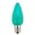 0.96 W C9 E17 Intermediate LED Teal Removable/Interchangeable Water-Resistant Retrofit Bulb | HOLLEDC9TEALD