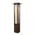 1 W Wedge T5 Xenon Olde Bronze Brass Bollard 15392 Series Path Light | KIC15392OZ