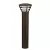 3.57 W Integrated LED 2800K Textured Architectural Bronze Aluminum UFO 16133 Series Bollard Light | KIC16133AZT28