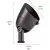 7.5 W 2700K Integrated LED Textured Black A380 Aluminum 10 Degrees Spot 16150 Series Accent Light | KIC16150BKT27