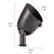 53 W 2700K Integrated LED Textured Black A380 Aluminum 60 Degrees Wide Flood 16158 Series Accent Light | KIC16158BKT27