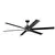 35 to 4 W LED Satin Black Steel Transitional with Down Light Ceiling Fan | KIC300301SBK