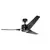 70 to 16 W LED Satin Black Steel Transitional with Down Light Ceiling Fan | KIC310155SBK