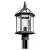 10 W E26 Medium 3000K Integrated LED Black Aluminum 49187 Series Post Light | KIC49187BKL18