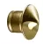 Wall Light, 2 W 2700K/3900K/4500K/5200K Integrated LED Natural Brass Die-Cast Aluminum PO Series Round Zone