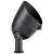 Accent Light, 3.5 W 10° Narrow Spot Beam 2700K Integrated LED Textured Black Aluminum High Lumen