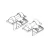 VF Black Standard Duty Gate Hinge | VLA73014252