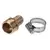 Aqualine Hose Repair Fitting Brass Male 3/4" MHT | AQLBHR34M