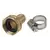 Aqualine Repair Coupling with Clamp Brass 5/8" Hose | AQLBHR58C