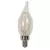 Brilliance LED Candelabra Edge Filament 2700K 12, Clear | CAN-FIL-EDGE-F-2-2700-C-12
