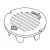 OldCastle Christy G5 Traffic Grate Bolt-Down Cast Iron | CRSV0571CT