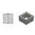 OldCastle Christy V64 Square Drain Box Extension Concrete 12" | CRSV64X12