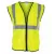 High Visibility Surveyors Safety Vest, Xx-Large Polyester Hi-Viz Yellow Zipper 2 Pocket Reflective | 690-2211