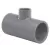 Sch 80 PVC Reducing Tee 2-1/2" x 1" Socket x Socket x Socket Slip | 801-289