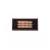 Alliance 6" Integrated LED Panel Louvered CAST Brass Faceplate, 25" Lead, Black | SL25-LED-BLK