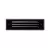 Alliance 9.5" Integrated LED Panel Louvered CAST Brass Faceplate, 25" Lead, Black | SL35-LED-BLK