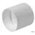 Repair Coupling, 3"Hub White PVC