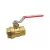 Red-White 2-Piece Body Ball Valve DZR Lead-Free Brass 1-1/2" FNPT x FNPT | 5044AB112
