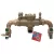 Watts U009-A-QT-FS Reduced Pressure Zone Assembly Backflow Preventer Union Connections Elbow Fittings Quarter Turn Shutoff w/ Flood Sensor Small Diameter Contains Lead Bronze 3/4" | 88004029