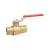 Red-White Low Lead Brass Ball Valve CXC Full Port 600 WOG 1" | 5595AB1