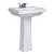 L280 LAV Basin, White Edge PED Only | L280-4WHT