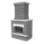 Belgard Bord Eaux Fireplace Base/Top Pew Pewter/Midnight | 13070012