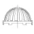 8" Light Duty Dome Grate Assembly | 0899CGD