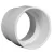 Sewer and Drain Reducer Coupling, 3" x 4" Hub x Hub PVC | 4P07_alt