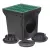 9" Square Basin Kit W/Green Grate Offset Green Grate Offset Adapter And Basin Plug | K9OG | K9OG