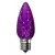 C9 LED Faceted Bulb Purple | NC9D-LED-PU