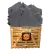 JUMBO PATTERN 4S RF ANTIQUE BLACK 4 SIDES ROCK FACE ANTIQUE BLACK (LIMESTONE–TUMBLED) 24" X 24" X 1-1/4"