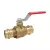 Red-White 2-Piece Ball Valve Brass 3/4" Dual EzPress Ends | 5020AB34